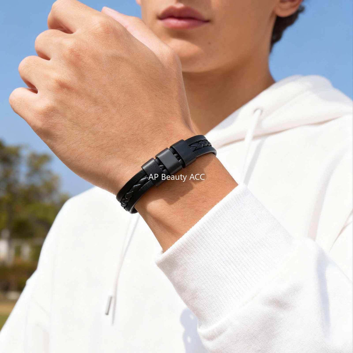 G廠-男士歐美韓系極簡合金配件三層PU皮手鐲BL-826「BL-826」25.12-3