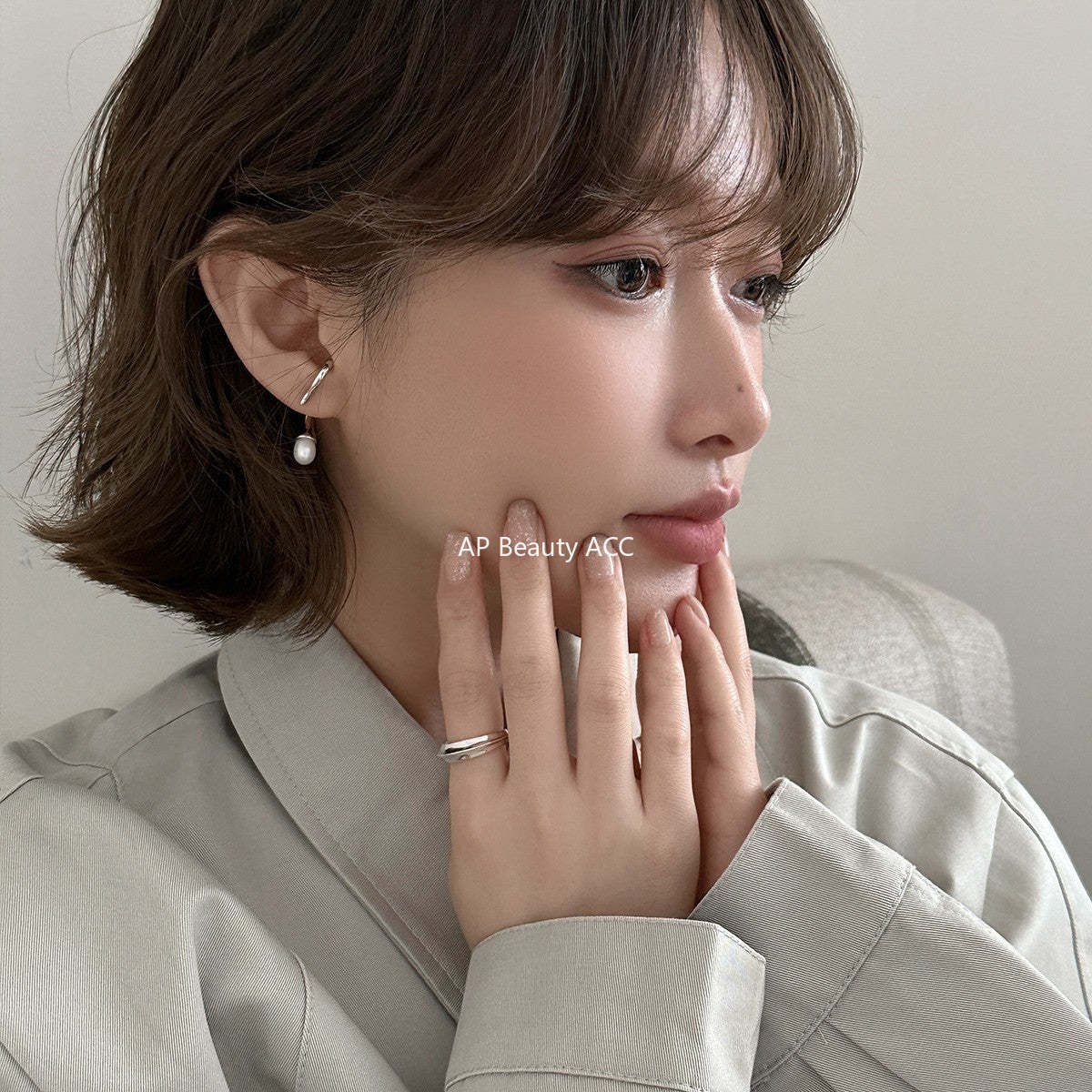 C廠-高級感精緻百搭顯氣質珍珠耳環女網紅同款甜美風銀針耳扣通勤耳飾「EH-4337」25.12-3