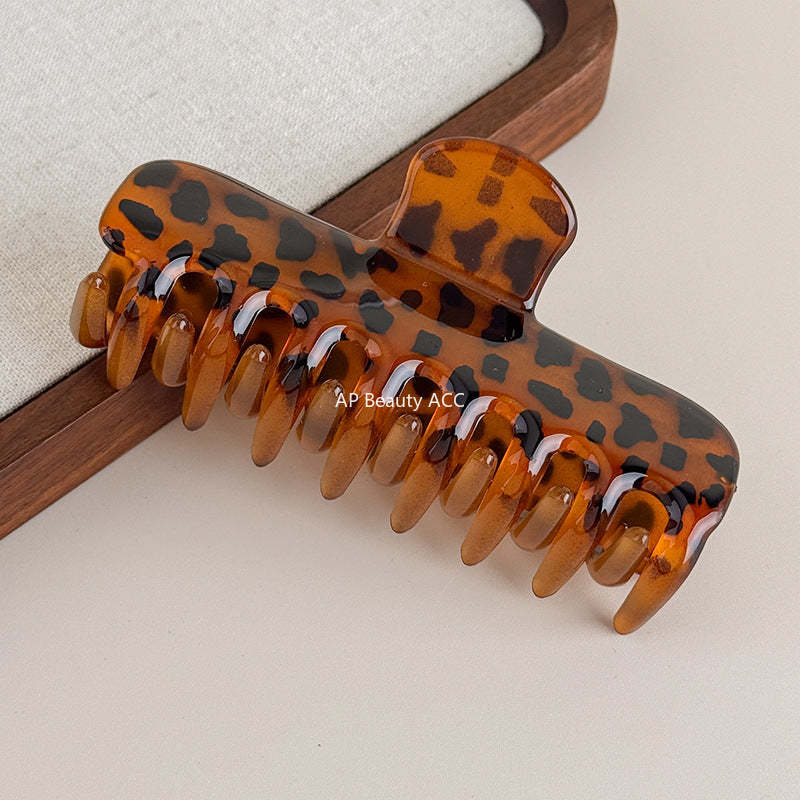 E廠-韓國博主款法式氣質百搭大號鯊魚夾抓夾慵懶髮抓盤髮髮夾髮飾飾品「27620」25.10-5