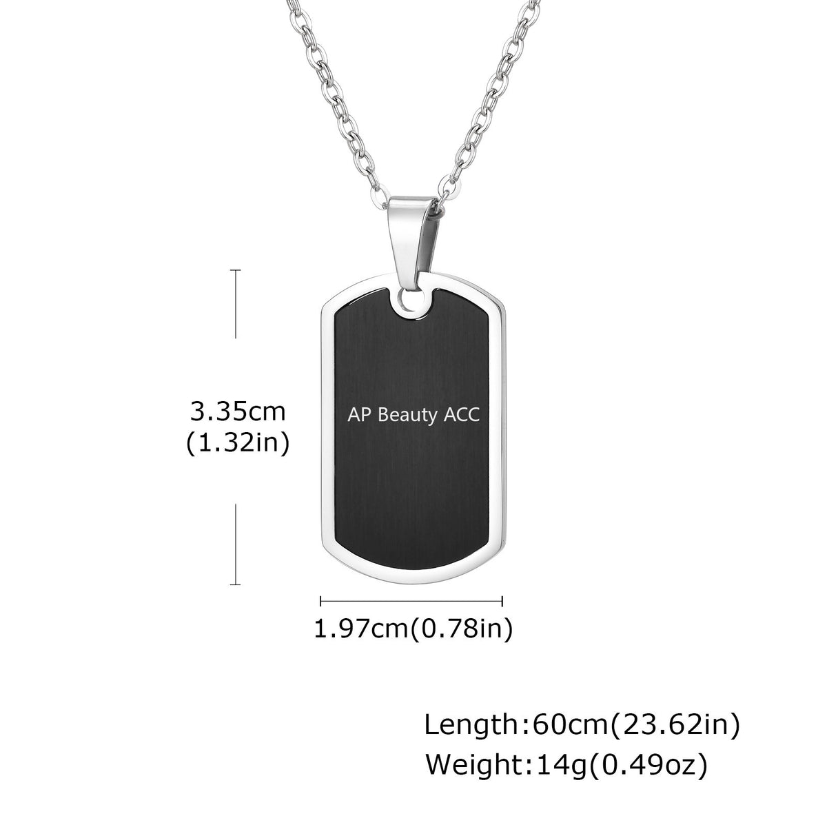 G廠-不鏽鋼大兵身份吊牌狗牌無性別街頭鬆弛感吊墜「PN-2236」25.11-2