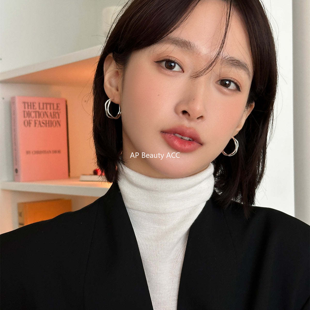 C廠-極簡百搭雙層不規則耳夾女小眾高級感時尚耳環精緻氣質秋冬耳飾「EJ-60」25.12-3