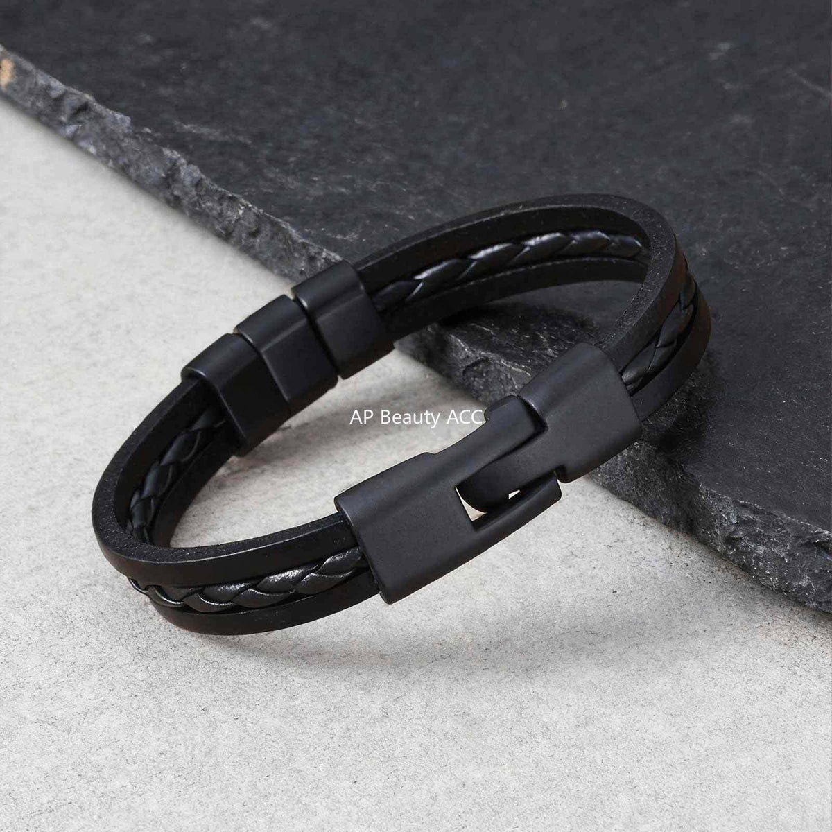 G廠-男士歐美韓系極簡合金配件三層PU皮手鐲BL-826「BL-826」25.12-3