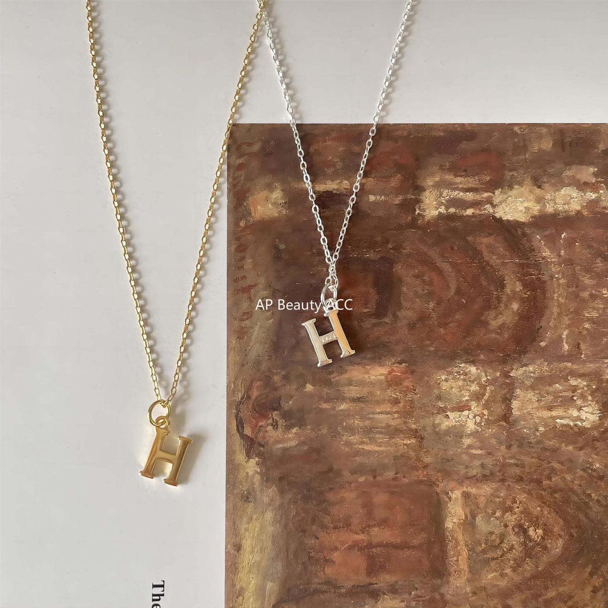 F廠-韓國韓版925純銀英文字母項鍊簡約ins網紅抖音小紅書項鍊「B1194」25.12-2