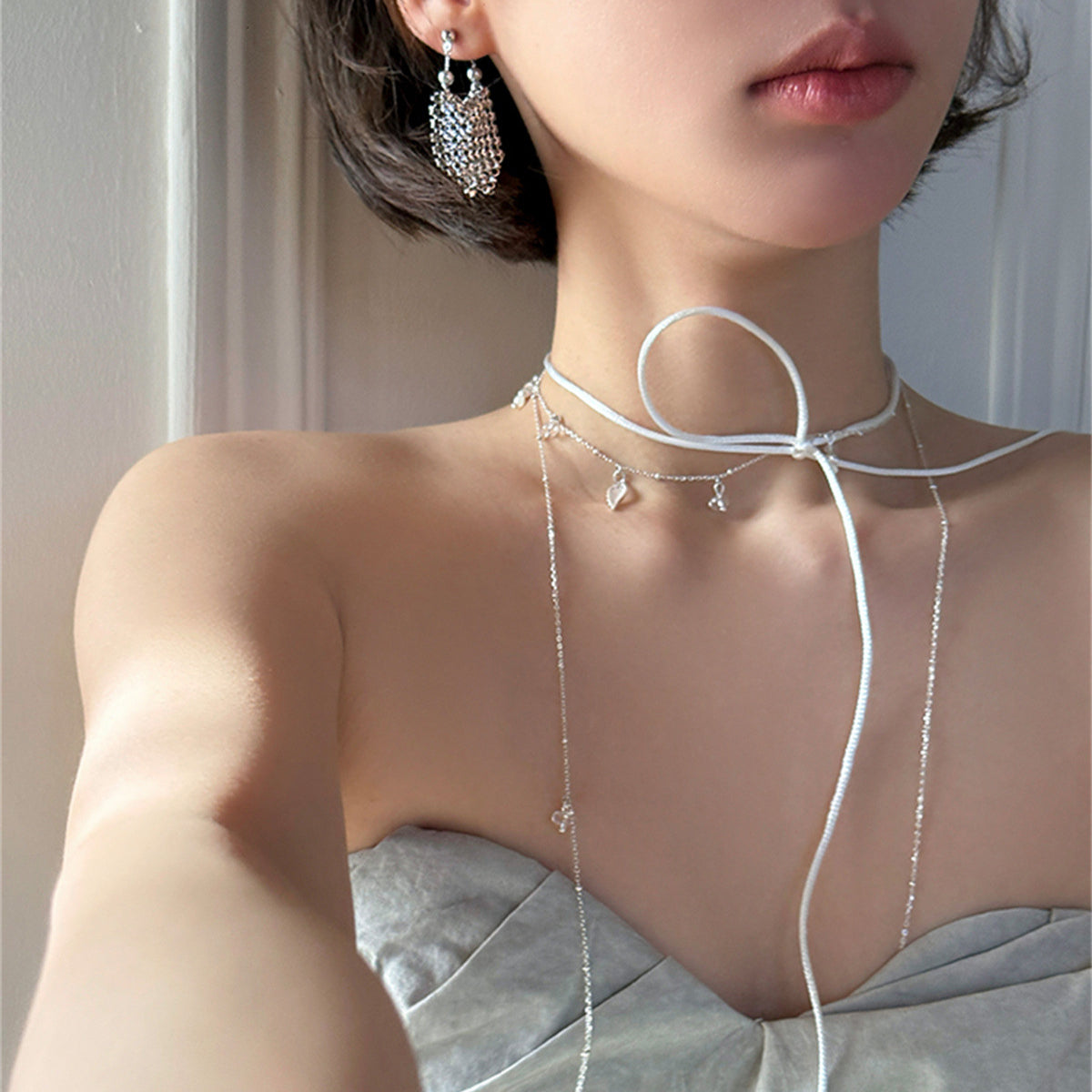 C廠-時尚輕奢亮片流蘇耳環女輕奢歐美潮流誇張氣質耳環高級感小眾耳飾「EH-3881」25.09-2