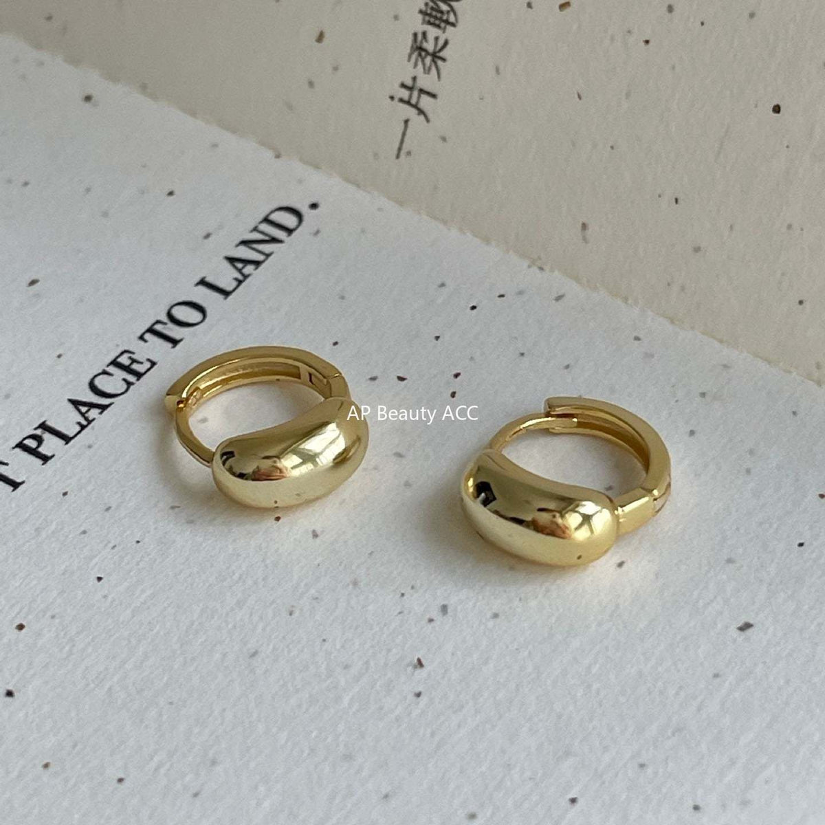 F廠-韓國韓版925純銀弧形耳扣耳環簡約氣質百搭ins風耳飾「C1422」25.11-4