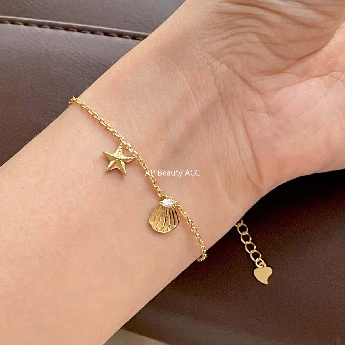 F廠-韓國韓國 S925純銀海星貝殼手鍊簡約INS小紅書幾何形手鍊「A393」25.11-3
