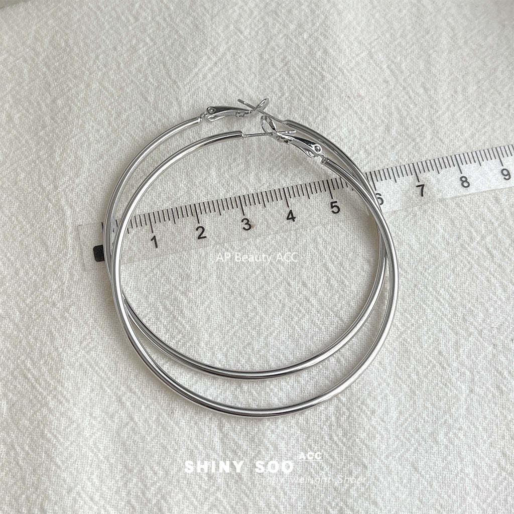 A廠-極簡主義時尚高級感簡約圓圈大耳環個性小眾ins冷淡風耳飾女 工廠「7120-7131」25.11-3