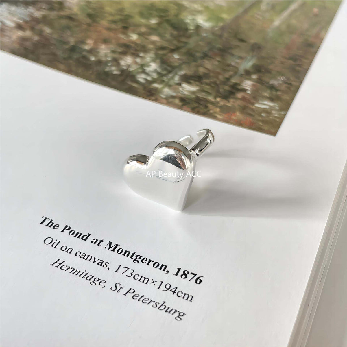 F廠-韓國 韓版飾品925純銀愛心戒指個性氣質小紅書INS戒指「J1901」25.12-2