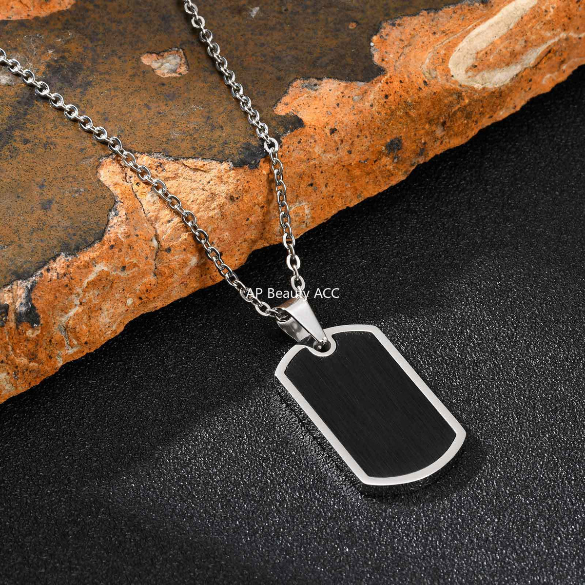 G廠-不鏽鋼大兵身份吊牌狗牌無性別街頭鬆弛感吊墜「PN-2236」25.11-2
