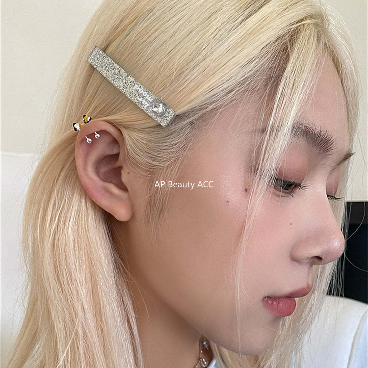 C廠-小貓耳朵甜酷耳骨釘小眾設計高級銀針耳環精緻時尚百搭藝術耳飾「EH-4165」25.10-4