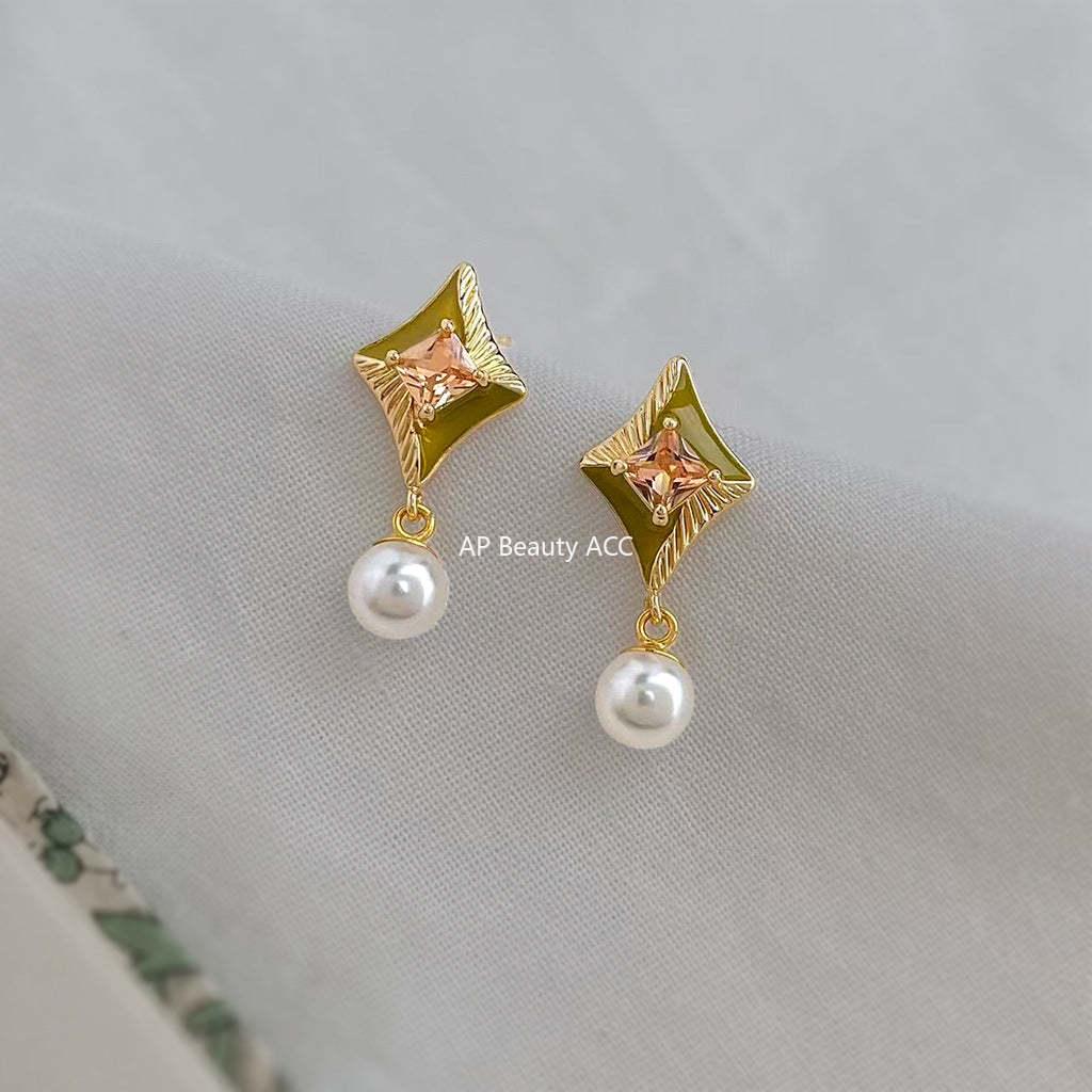 A廠-原創幾何時尚高級感925銀針創意個性新款設計師耳飾工廠耳環 飾品「7216」25.12-3