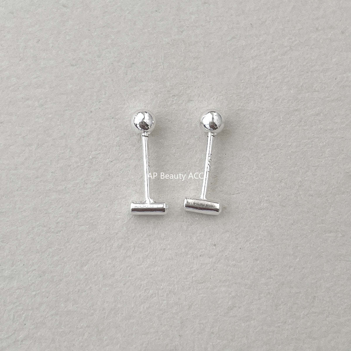 C廠-925純銀極簡日常幾何小方塊耳釘女百搭高級感養耳洞耳環秋冬耳飾「EH-4187」25.12-3