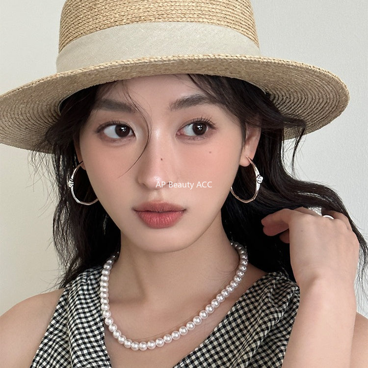 C廠-輕奢高級感玫瑰花耳釘女誇張港風大耳環森系精緻時尚氣質秋冬耳飾「EH-4138」25.11-2