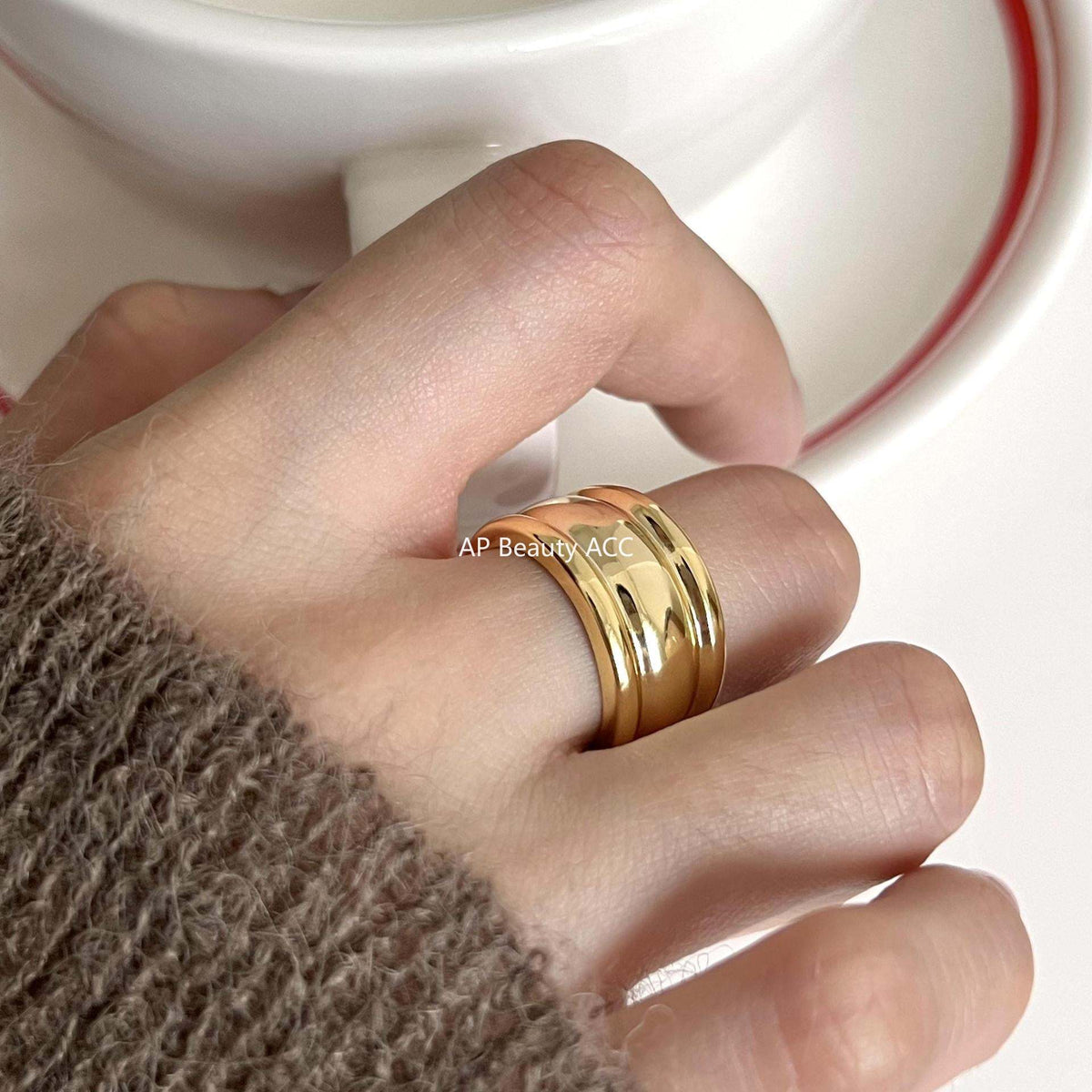 F廠-韓版飾品925純銀戒指個性潮人首飾時尚不規則開口戒指「J1710」25.12-1