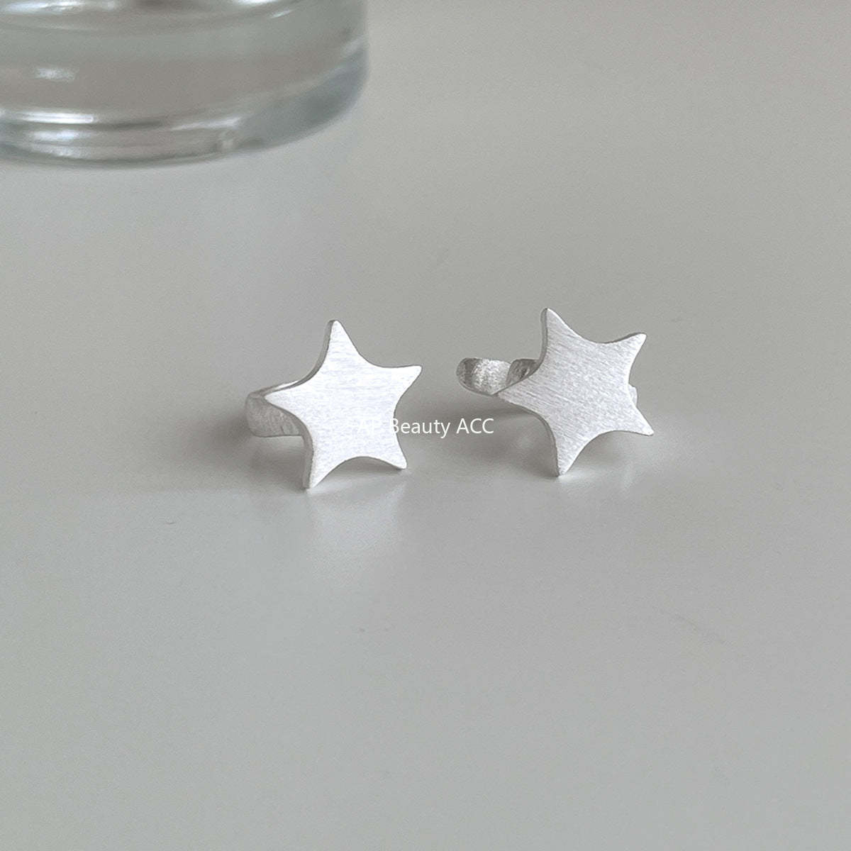 C廠-韓版拉絲五角星無耳洞耳夾女時尚簡約氣質耳骨夾輕C形高級感輕奢「EJ-49」25.12-1