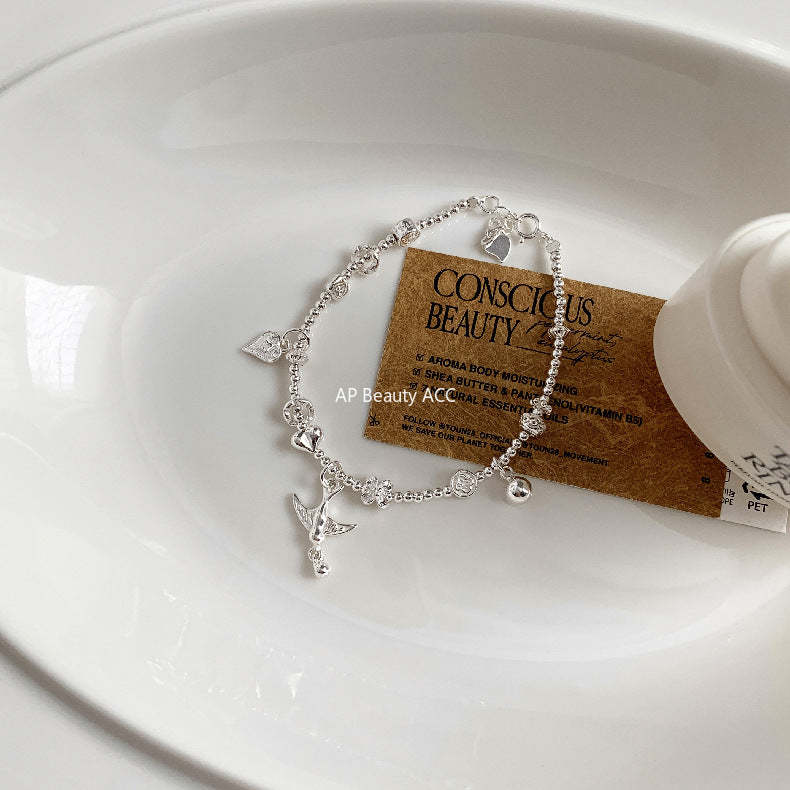 C廠-古風小燕子小馬小象糖果愛心如意圓球S925純銀手鍊盤纏小眾輕奢「1615-1616-1617」25.11-4