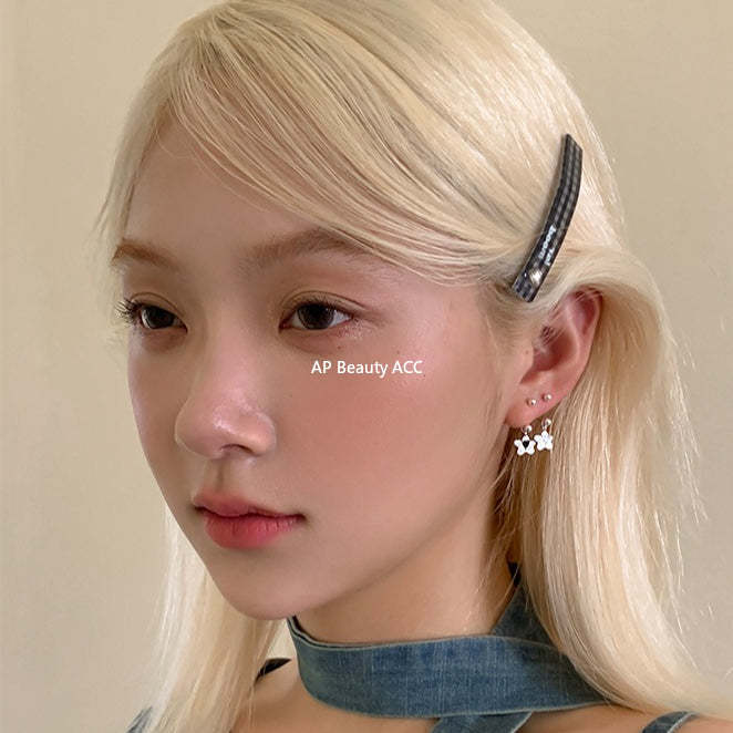 C廠-精緻韓系花朵吊墜耳釘女百搭甜美氣質銀針愛心耳環簡約甜酷風耳飾「EH-4340」25.11-4