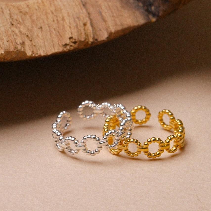 F廠-925純銀韓國韓飾麻花百搭戒指女食指環關節戒子飾品日韓裝飾戒指「J926」25.11-2