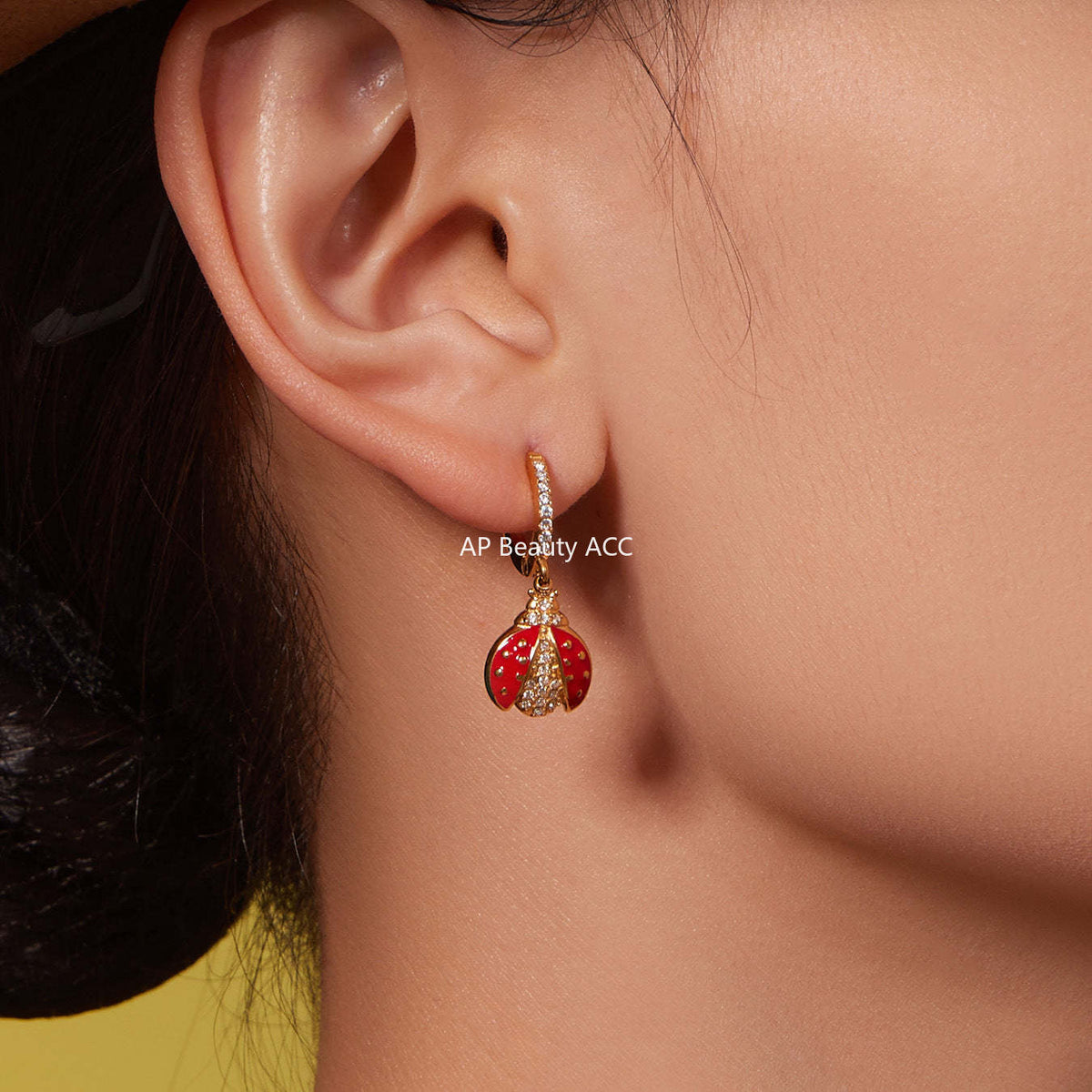 B廠-不鏽鋼5A鋯石滴油七星瓢蟲多配件吊墜項鍊手鍊耳環腳鏈套裝「TXP479」25.11-4