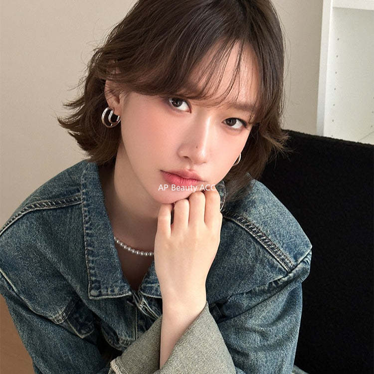 C廠-幾何C形銀針耳釘女時尚設計感高級秋冬耳環日韓時尚個性氣質耳飾「EH-4274」25.11-4