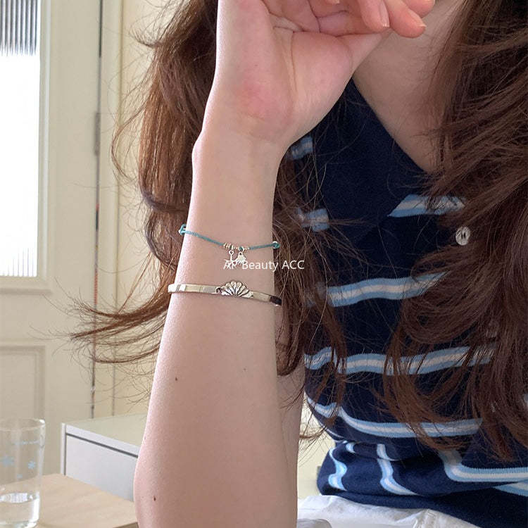 C廠-輕奢度假風海星貝殼手鍊女韓系ins高級感手飾精緻小眾高顏值飾品「SL-488」25.12-1