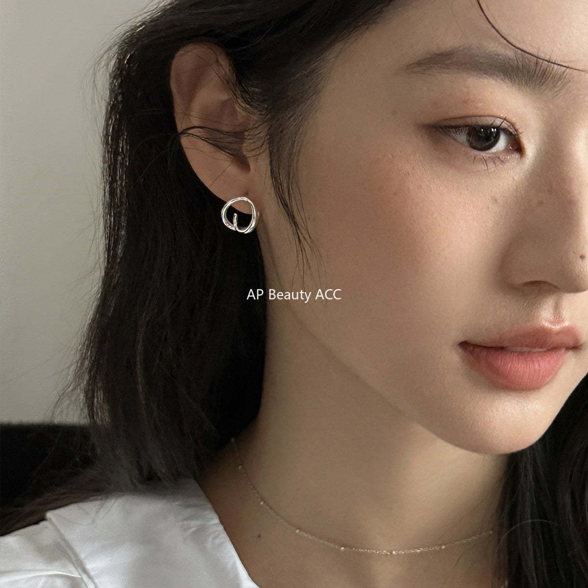 C廠-韓版幾何鏤空交織耳釘女ins小眾設計高級感素圈耳環不規則ins耳飾「EH-4410」25.12-1