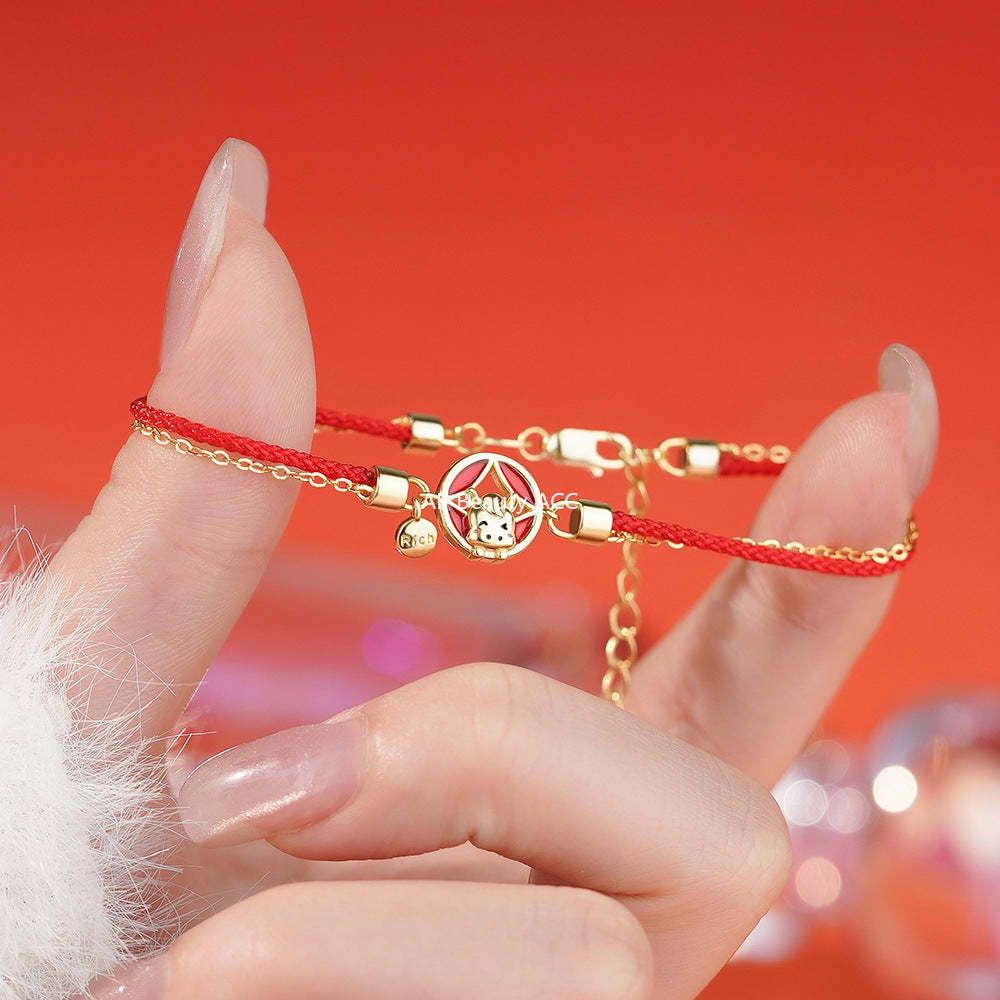 D廠-原創足銀S999財馬耳環本命年手鍊輕奢中式復古生肖馬項鍊首飾「YC10183E_1 YC2702N_1 YC5050SL_1」25.11-4