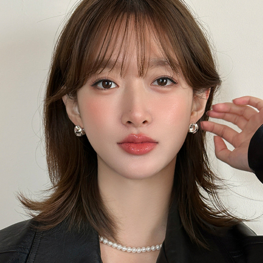 C廠-歐美高級感時尚不規則凹陷耳環女輕奢小眾設計感百搭簡約銀針耳飾「EH-3710」25.08-4