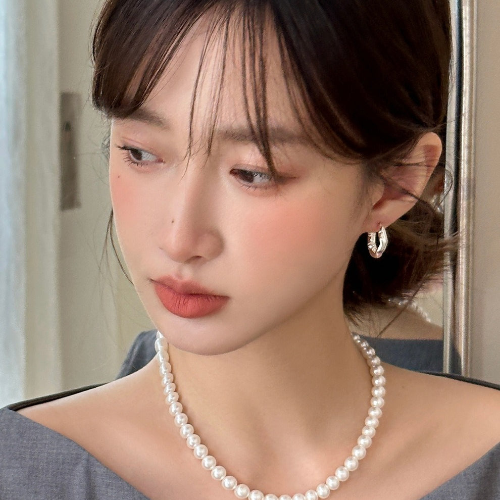 C廠-韓版小眾設計感不規則素圈耳夾女簡約時髦INS風無耳洞耳骨夾耳飾「EJ-25」25.10-1