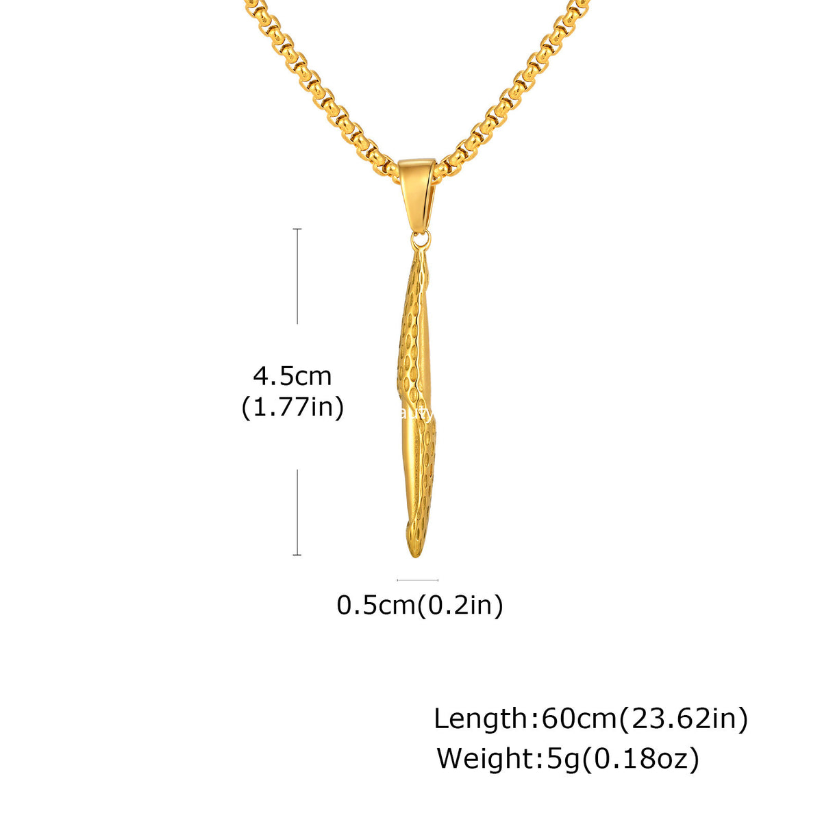 G廠-不鏽鋼跨境錘紋長條吊墜黑色時尚嘻哈風小眾個性飾品「PN-2217」25.11-1