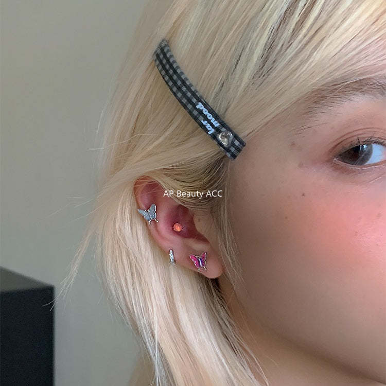 C廠-森系靈動蝴蝶耳釘女絕美夢幻甜美風銀針耳骨釘甜酷高級感秋冬耳飾「EH-4126」25.10-5