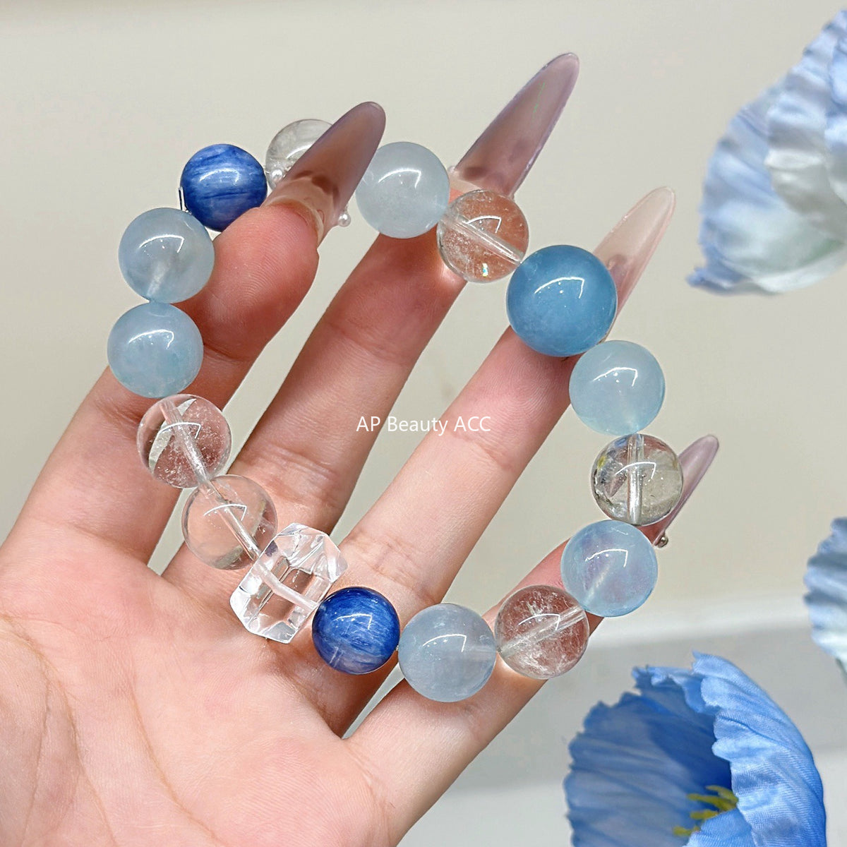 AS廠-天然水晶DIY五行金木水火土原創設計手鍊手串百搭爆款批髮「l2975-79」25.11-2