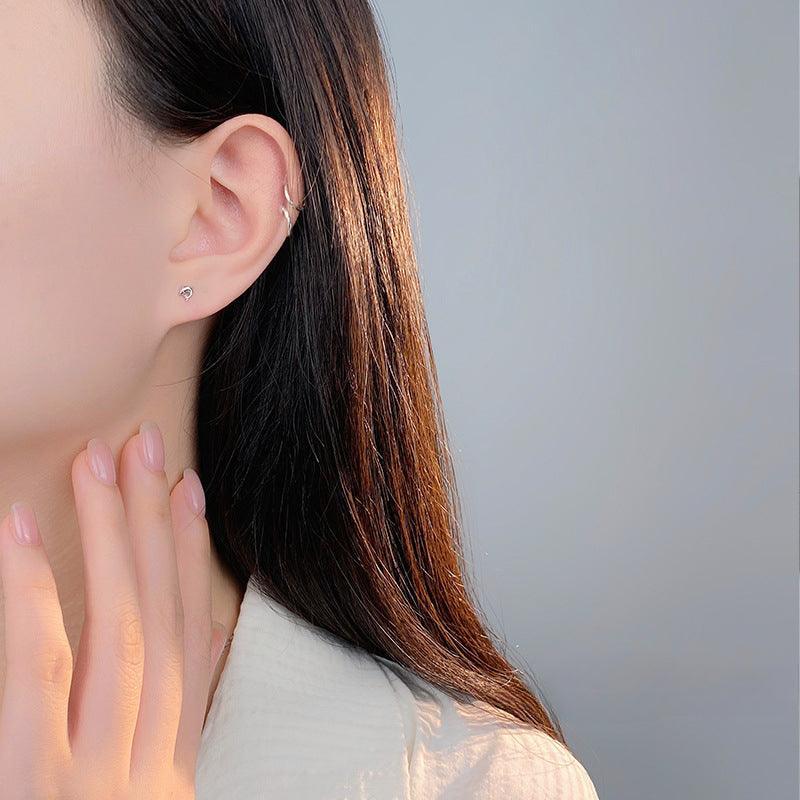 D廠-S999足銀迷你小海豚耳環女日常通勤款學生百搭養耳洞耳飾批發「YC9267E」24.03-3 - 安蘋飾品批發
