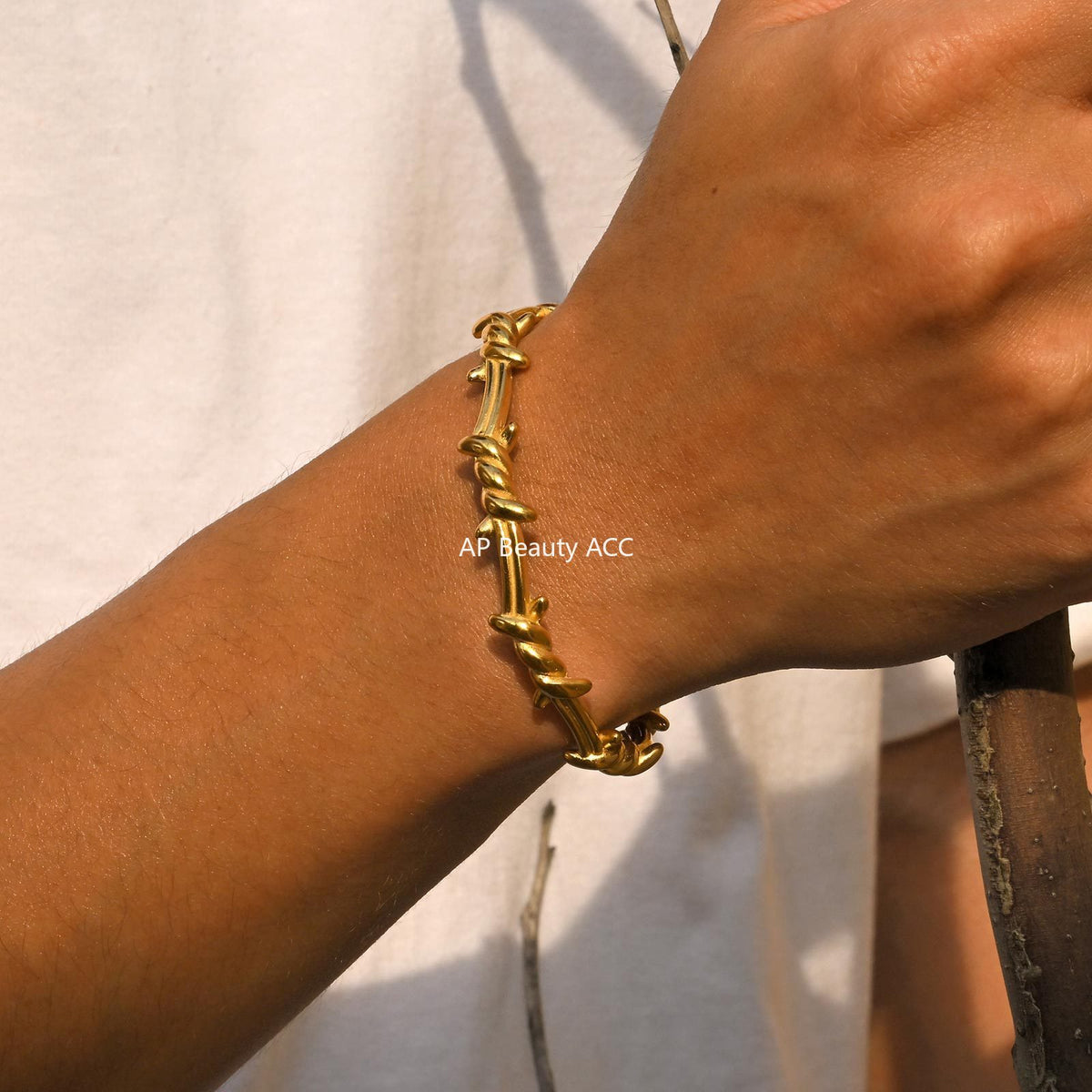 G廠-歐美跨境熱銷 男士不鏽鋼打結C形開口手鐲 時尚百搭飾品批發「B-510」25.11-1