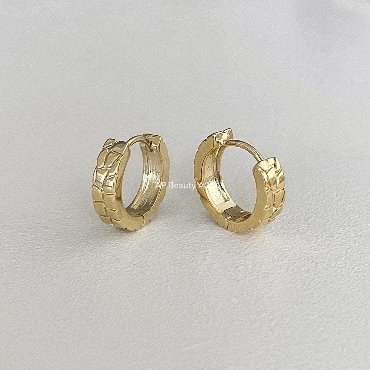 C廠-歐美幾何形素圈銀針耳環女時尚大氣高級感耳圈ins風氣質秋冬耳飾「EH-4174」25.12-1