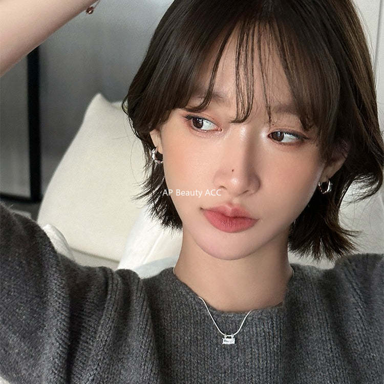 C廠-925銀針經典素圈耳環女ins簡約高級感氣質耳扣輕奢小眾秋冬耳飾「EH-4195」25.11-3