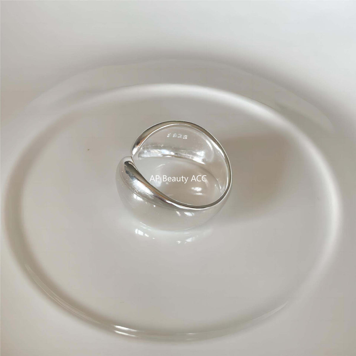 F廠-韓版飾品925純銀水滴對稱戒指個性小紅書設計感INS戒指指「J1902」25.12-2