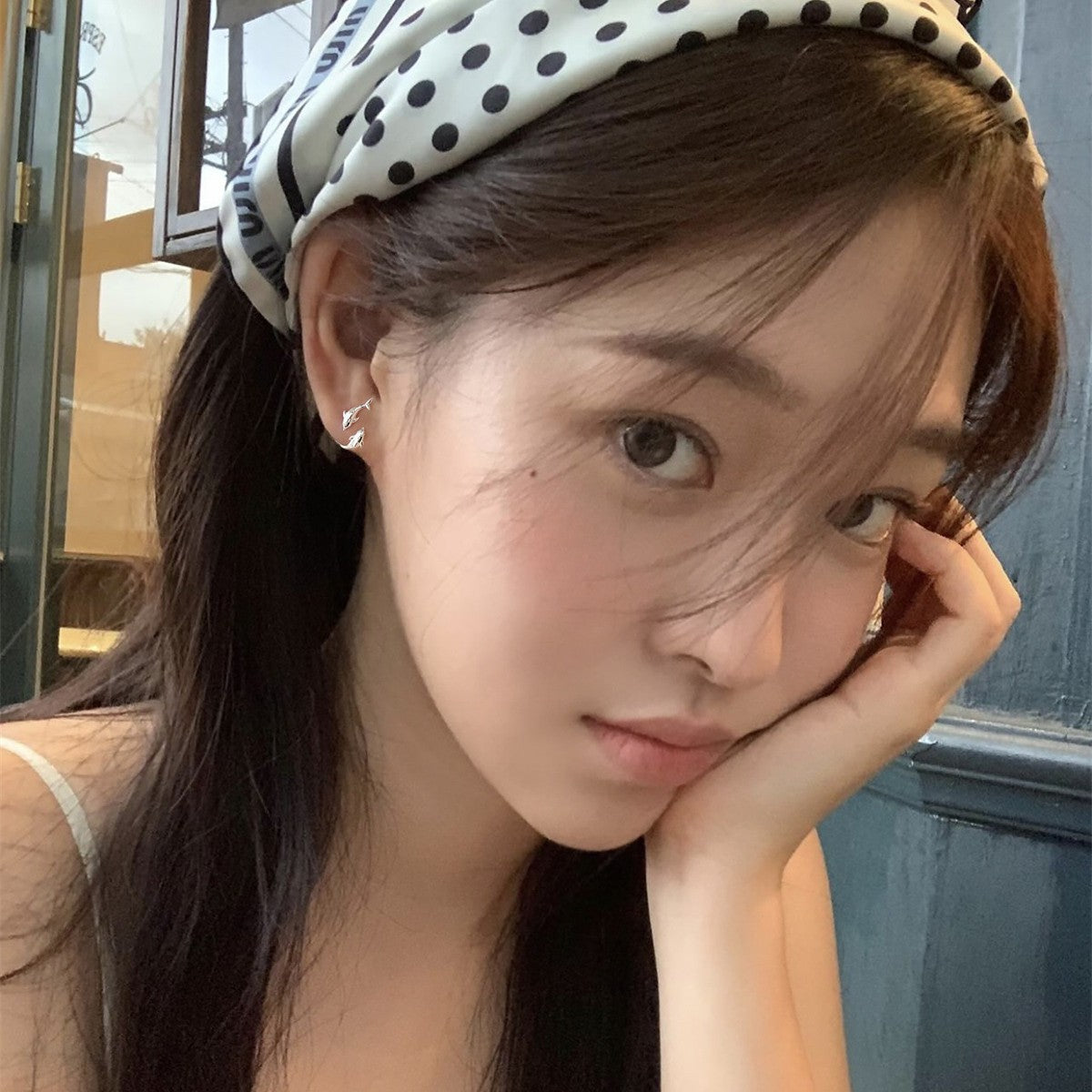 C廠-925銀針靈動雙魚耳釘女ins風設計感高級耳環耳飾百搭小巧簡約耳飾「EH-3540」25.05-4