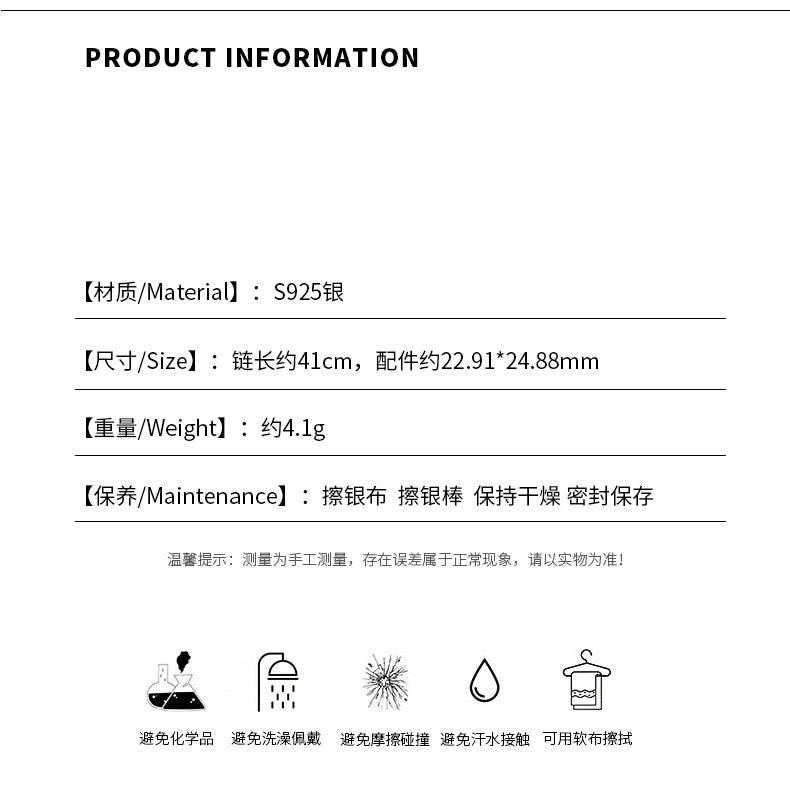 D廠-S925純銀蝴蝶結項鍊公主簡約可愛甜美時尚禮物鎖骨鍊批發「YC3963N」24.08-2