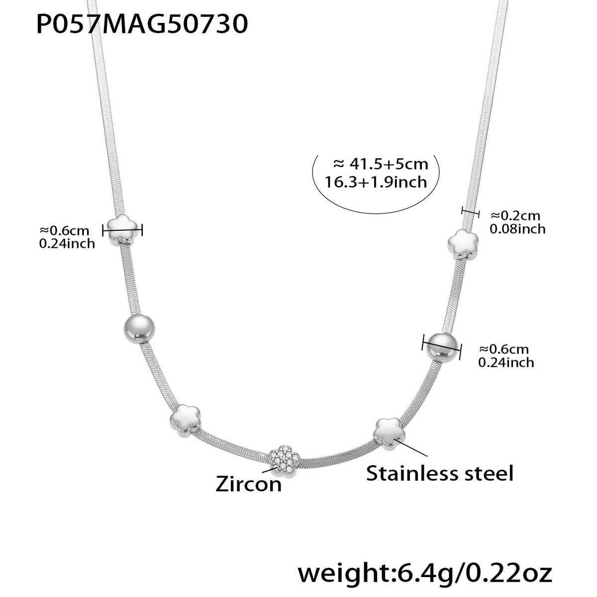 B廠-18K金鋯石八芒星多配件鎖骨項鍊不鏽鋼氣質百搭首飾不掉色「P057」25.08-2