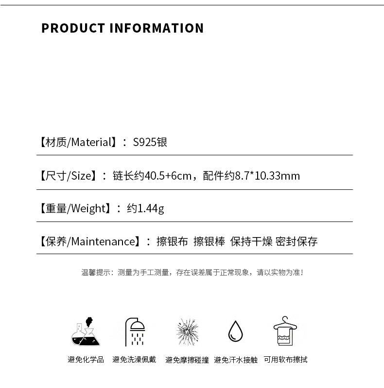 D廠-S925純銀簡約麻花愛心麵包項鍊女日常百搭頸鍊鎖骨鏈春夏款「YC3872N」24.06-1