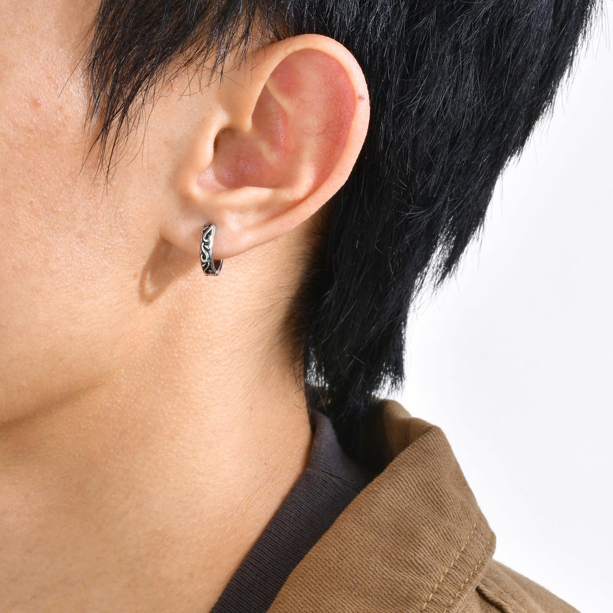 G廠-男士個性時尚復古不鏽鋼耳圈耳環男配飾飾品批發「EH-486」25.09-2