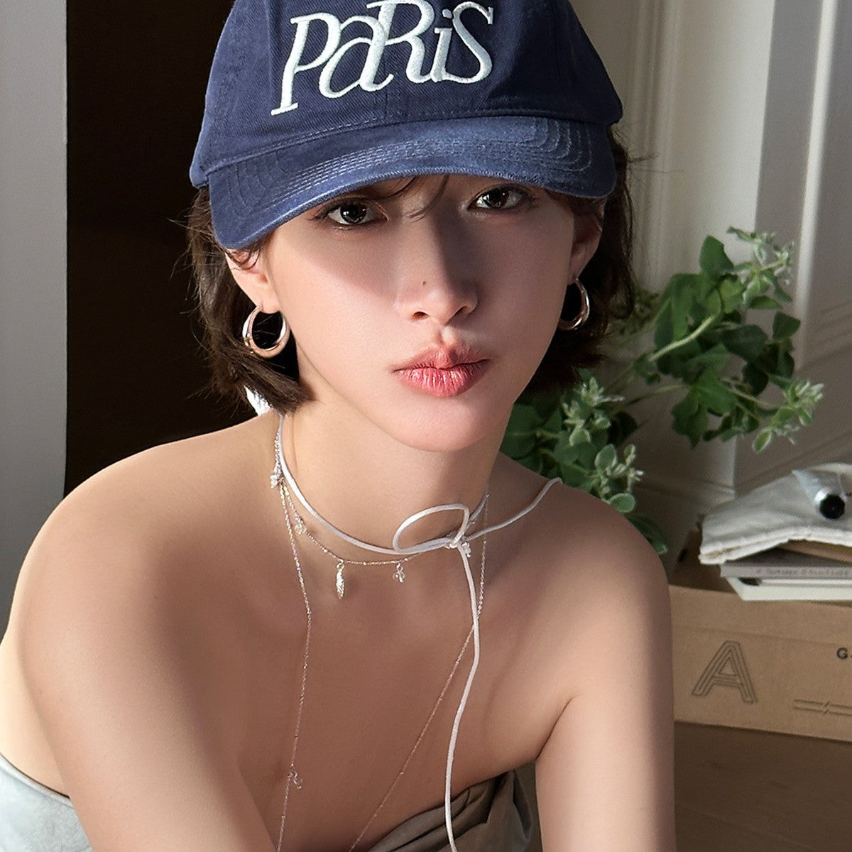 C廠-歐美時尚簡約素圈耳環女小眾輕奢百搭氣質銀針耳圈高級感個性耳飾「EH-3970」25.10-1