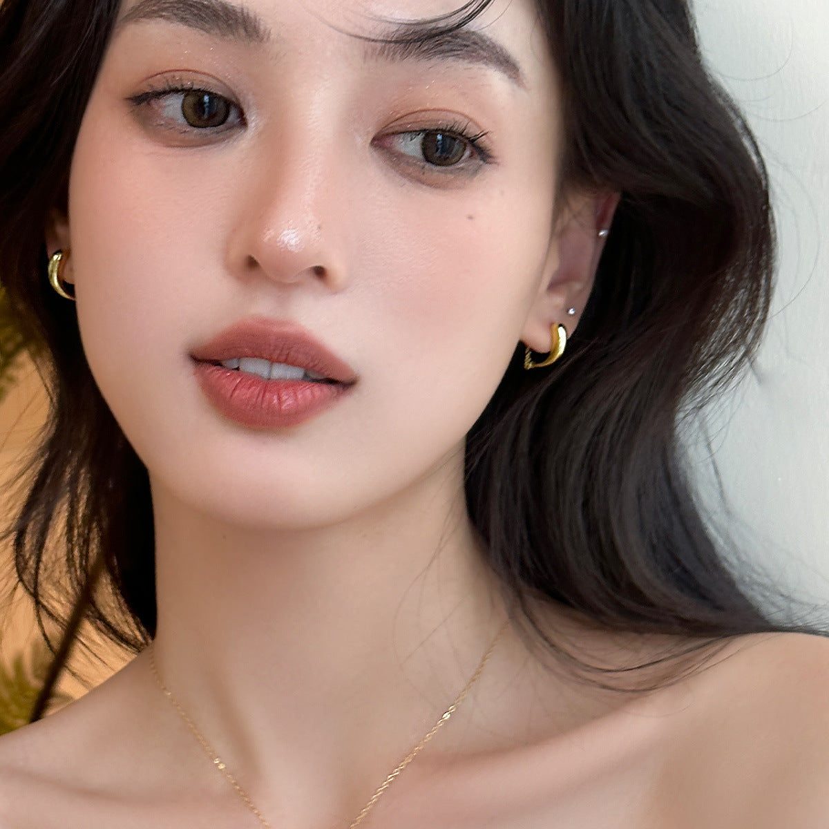 C廠-冷淡風簡約水滴銀針耳釘女輕奢高級感耳環小眾精緻百搭氣質潮耳飾「EH-3795」25.07-4