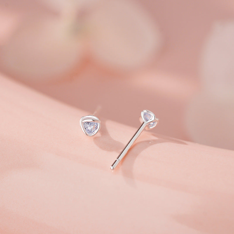 D廠-足銀S999線團耳釘簡約幾何多巴胺新款溫柔輕奢小眾個性耳飾批發「YC10043E」25.12-1