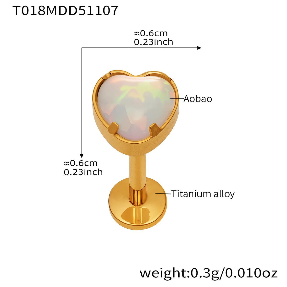 B廠-撒旦的孩子美人魚穿刺唇釘女鈦合釘甜酷辣妹唇環鈦合金飾品「T009」25.11-2