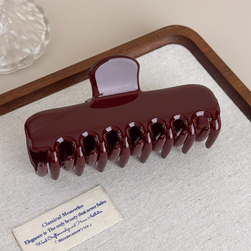 E廠-韓國博主款法式氣質百搭大號鯊魚夾抓夾慵懶髮抓盤髮髮夾髮飾飾品「27620」25.10-5