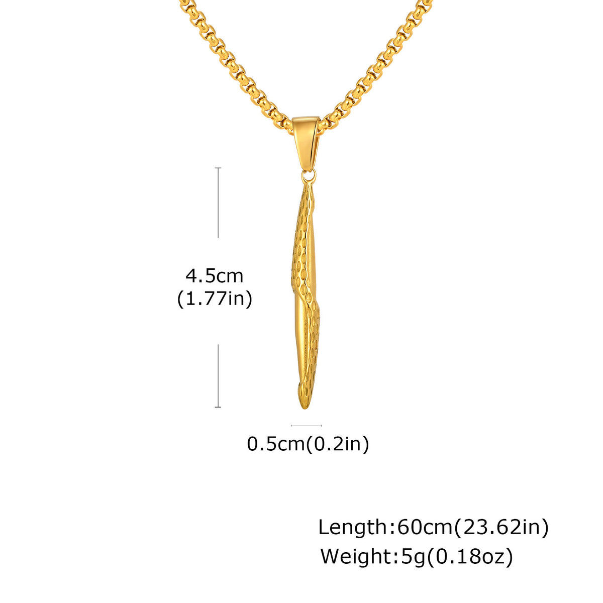 G廠-不鏽鋼跨境錘紋長條吊墜黑色時尚嘻哈風小眾個性飾品「PN-2217」25.11-1