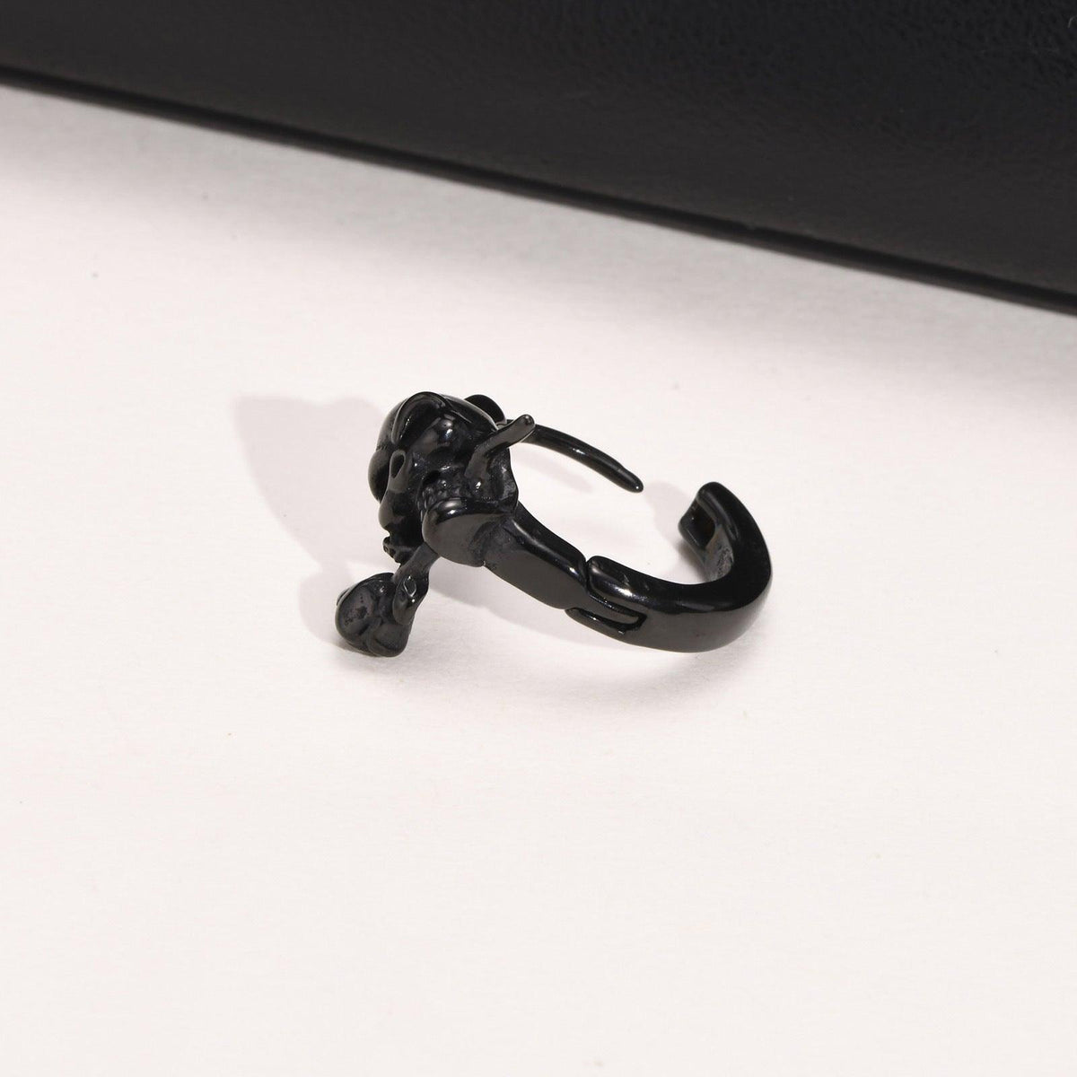 G廠-不鏽鋼骷髏頭玫瑰花耳圈 復古男士耳環朋克嘻哈飾品「EH-444」25.04-2