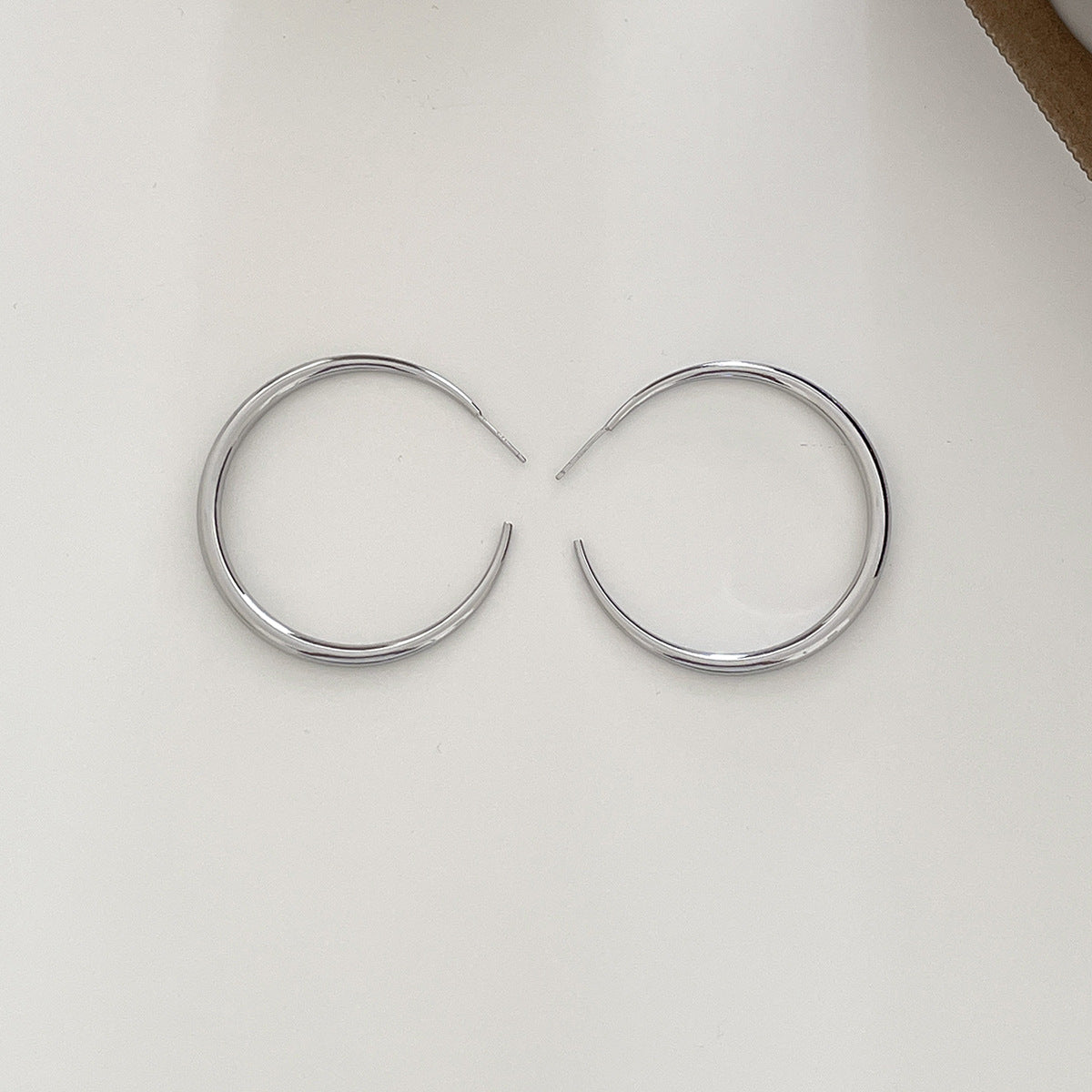 C廠-歐美冷淡風誇張大圓圈耳環輕奢小眾氣質銀針耳釘網紅同款秋冬耳飾「EH-4183」25.11-1